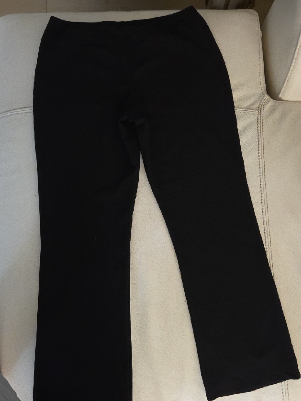 Perseption Black Petite Stretch Pants with Silver Logo Detail - Picture 2 of 6